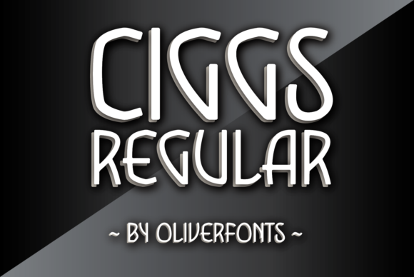 Ciggs: A Cool and Organic Display Font for Creative Projects