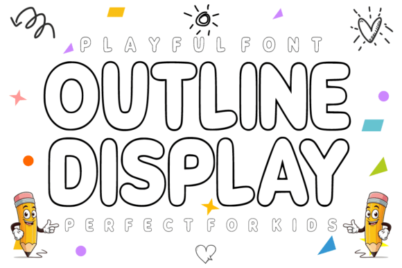 Outline Display: A Friendly Font for Creative Projects