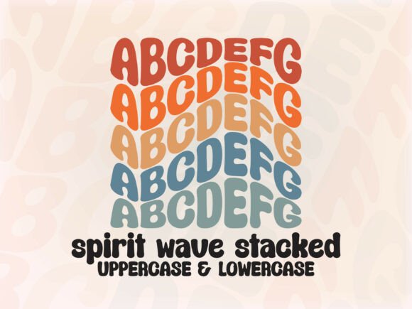 Spiritwavestacked: A Dynamic Wavy Bubble Font for Modern Creatives